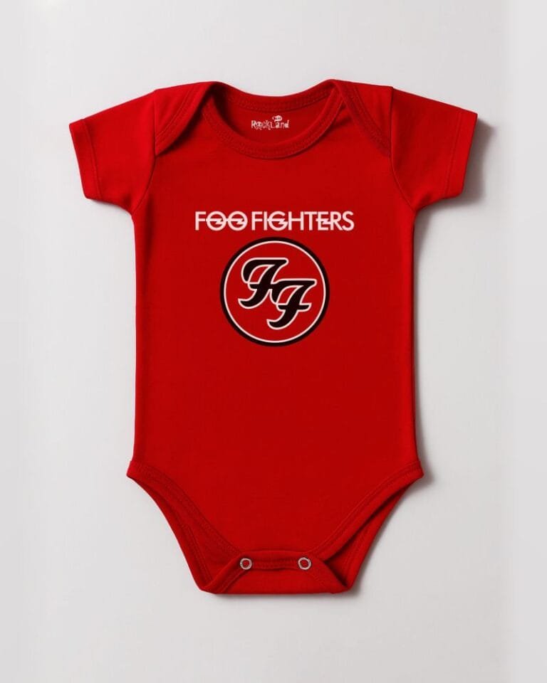 Body de rock bebê do Foo Fighters