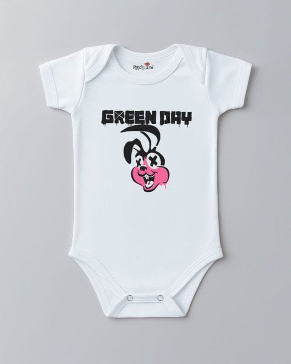 Body de Rock Bebê Banda Green Day Rabbit