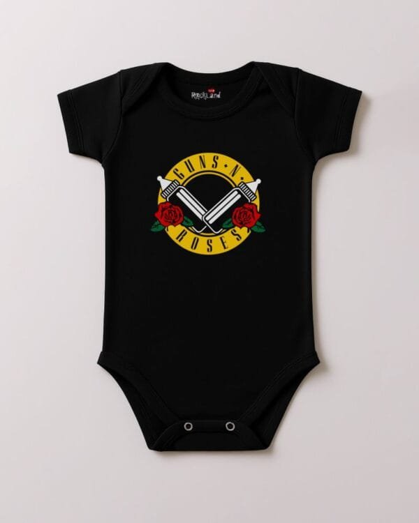 Body de Rock Bebê Guns n' Roses Mamadeira