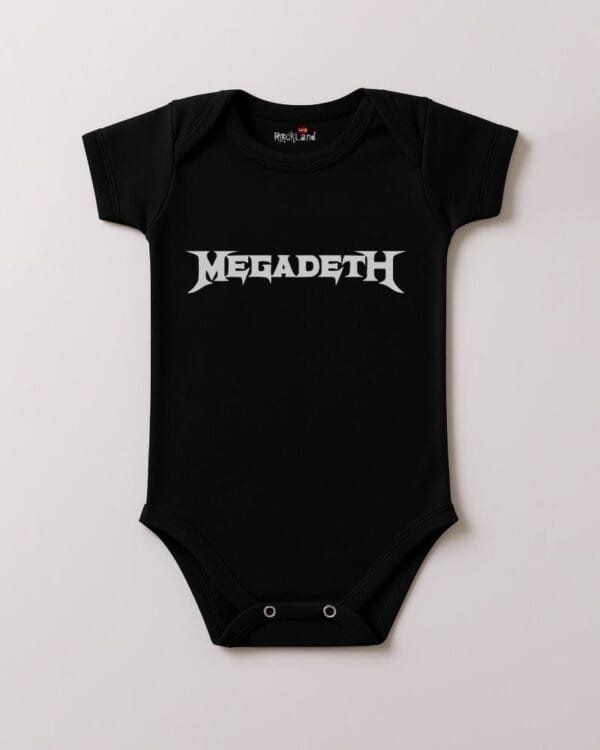 Body de Rock Bebê Banda Megadeth