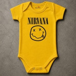 Body de Rock Bebê Banda Nirvana