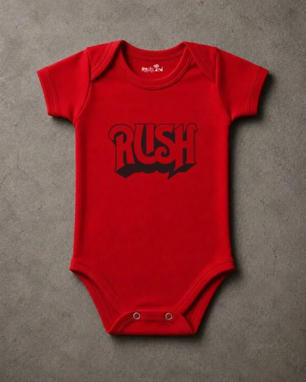Body de Rock Bebê Banda Rush