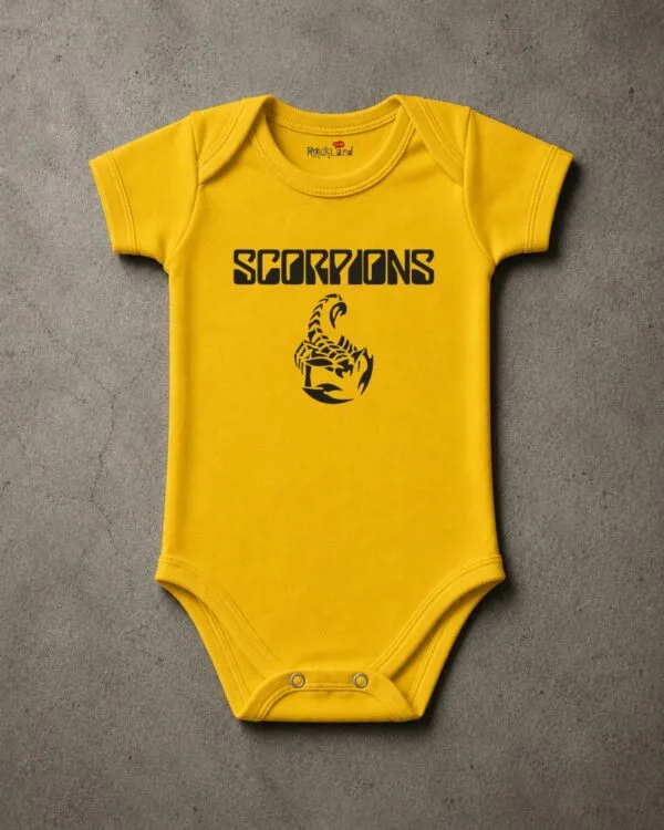 Body de Rock Bebê Banda Scorpions