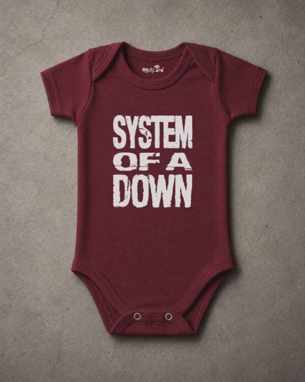 Body de Rock Bebê Banda System of a Down