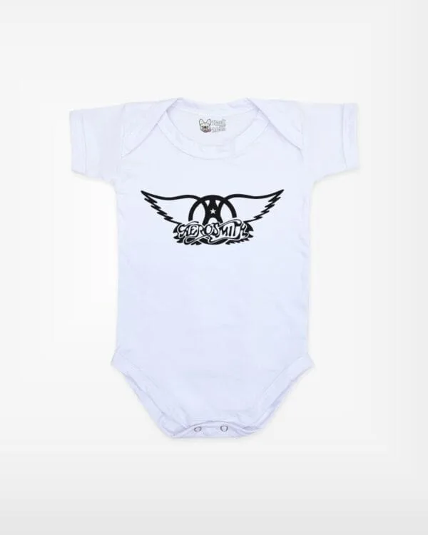 Body de Rock Bebê Banda Aerosmith