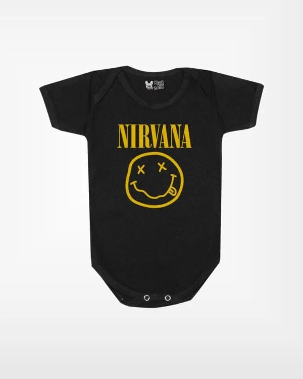 Body de Rock Bebê Banda Nirvana