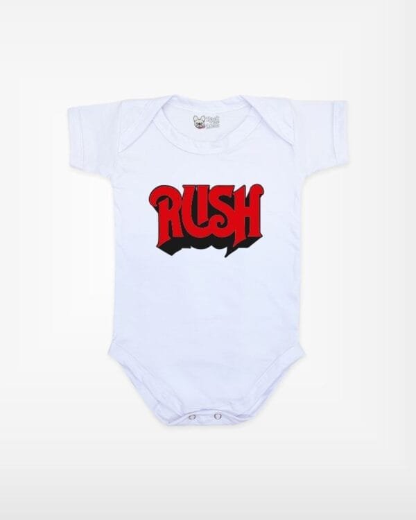 Body de Rock Bebê Banda Rush