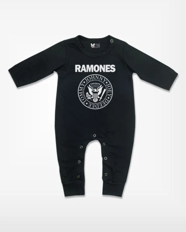 Macacão de Rock Bebê Banda Ramones