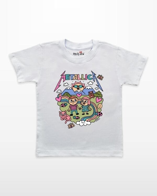 Camiseta Infantil de Rock Metallica Cute Sean Solomon - Imagem 5