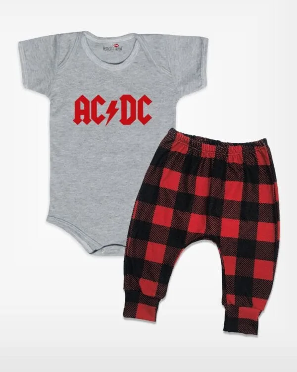 Conjunto de Bebê Rock Banda ACDC - Imagem 3
