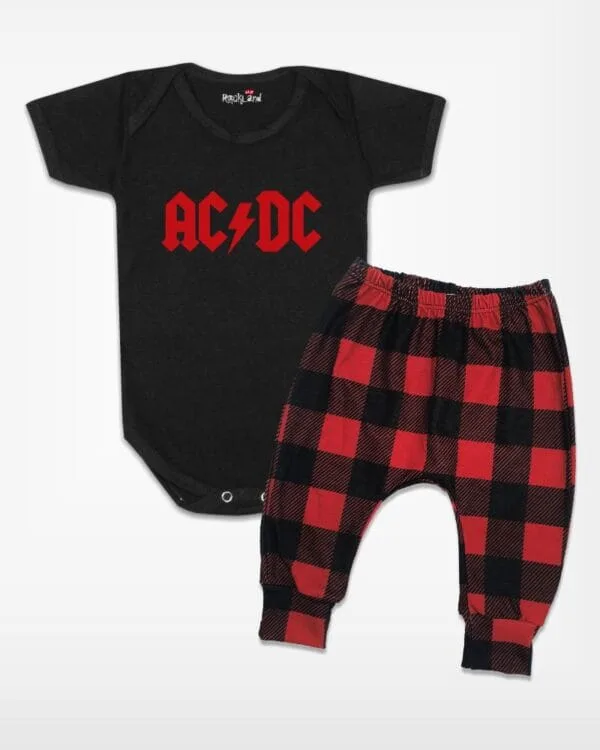 Conjunto de Bebê Rock Banda ACDC - Imagem 2