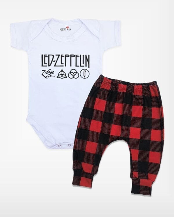 Conjunto de Bebê Rock Banda Led Zeppelin - Imagem 3