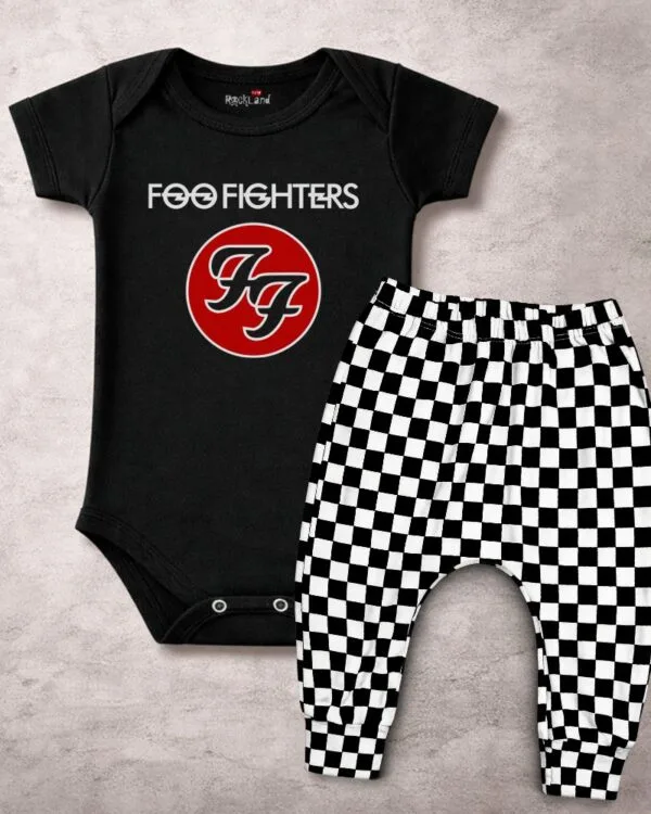 Conjunto de Bebê Rock Banda Foo Fighters