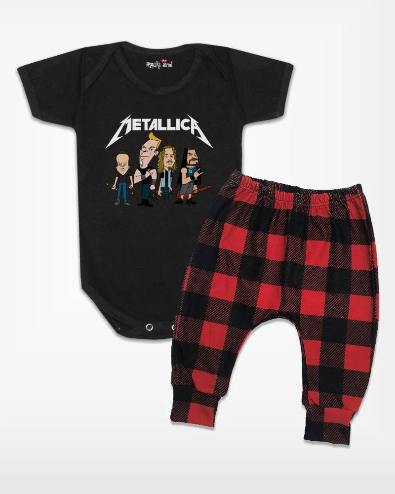 Conjunto de Bebê Rock Banda Metallica - Imagem 2