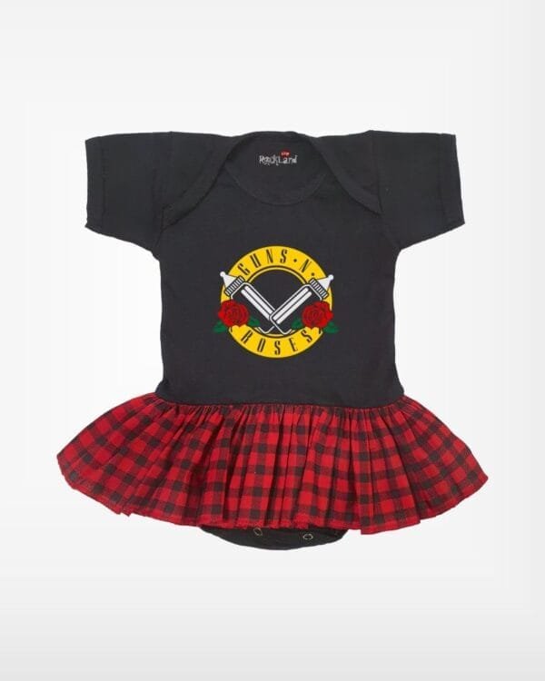 Body Saia Bebê Rock Banda Guns N Roses Mamadeira