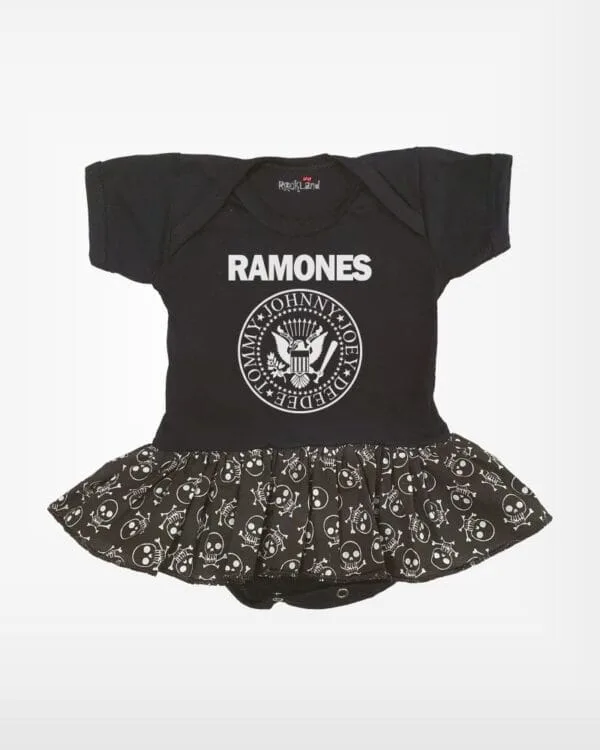 Body Saia Bebê Rock Banda Ramones