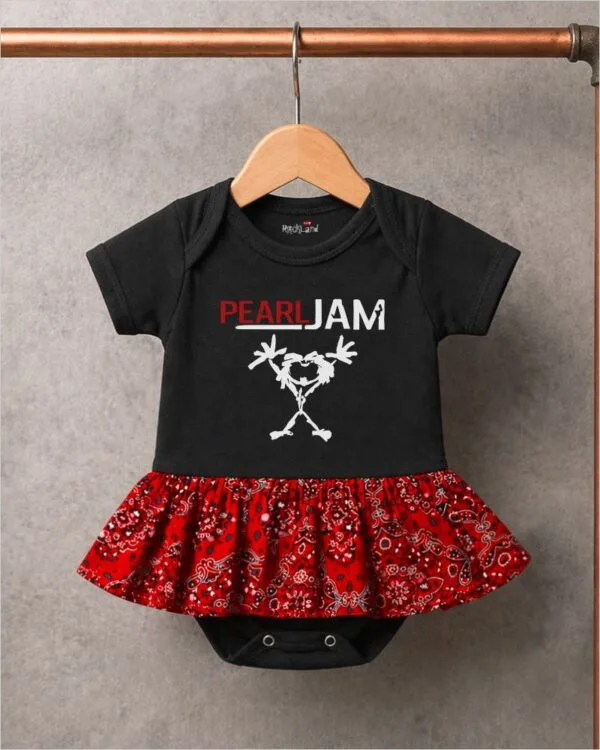 Body Saia Bebê Rock Banda Pearl Jam