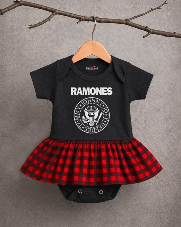 Body Saia Bebê Rock Banda Ramones