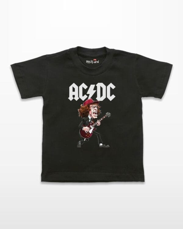 Camiseta Infantil de Rock ACDC Angus Young Cartoon - Imagem 2
