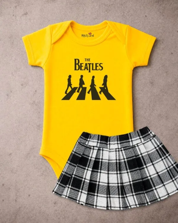 Conjunto de Bebê Rock The Beatles Cute Menina