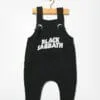 Jardineira Moletom Bebê Rock Black Sabbath