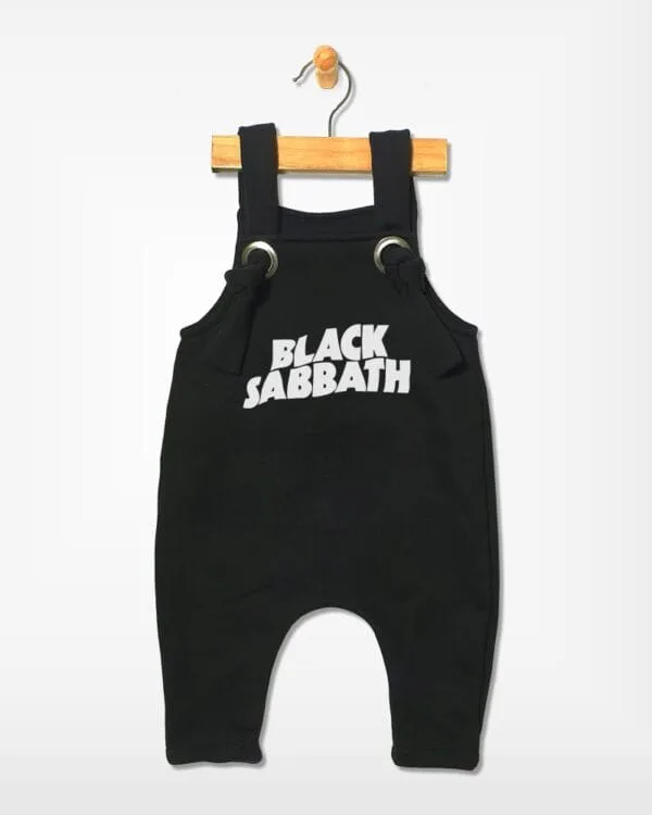 Jardineira Moletom Bebê Rock Black Sabbath