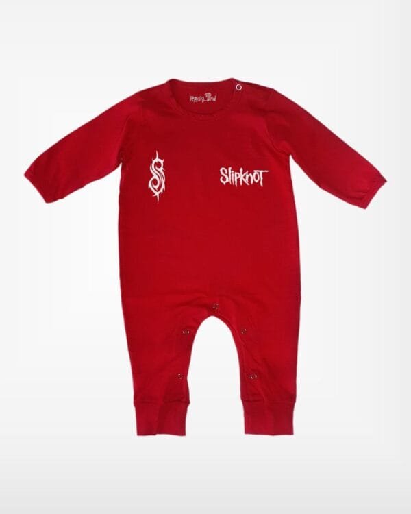 Macacão de Rock Bebê e Infantil Banda Slipknot Vermelho