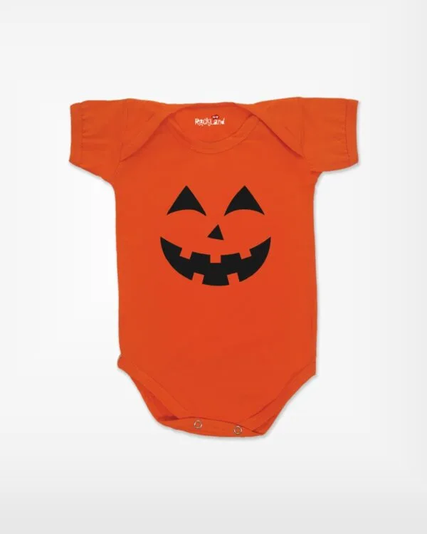 Body Halloween Bebê Abóbora