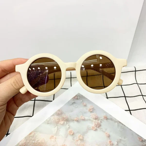 Óculos de Sol Bebê Estiloso Creme