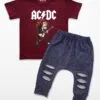 Conjunto Infantil de Rock Banda ACDC - Imagem 2