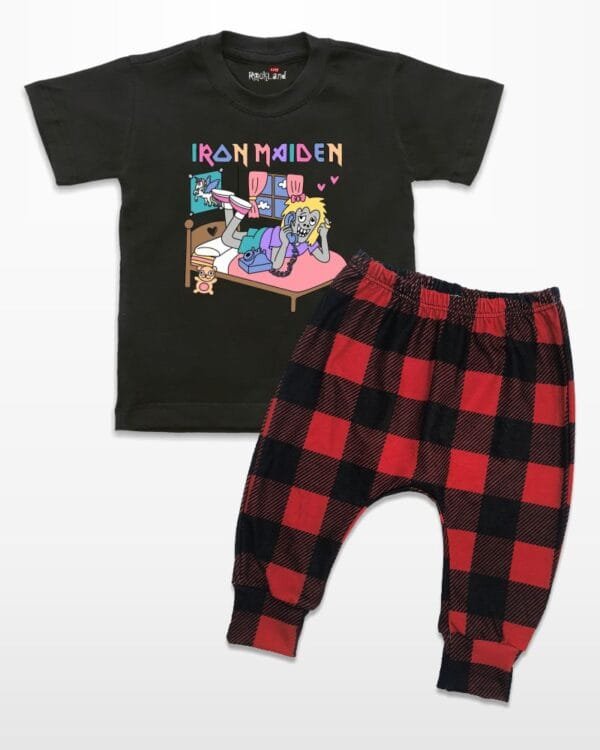 Conjunto Infantil de Rock Banda Iron Maiden Cute - Imagem 3
