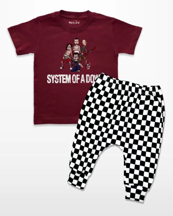 Conjunto Infantil de Rock Banda System of a Down - Imagem 3