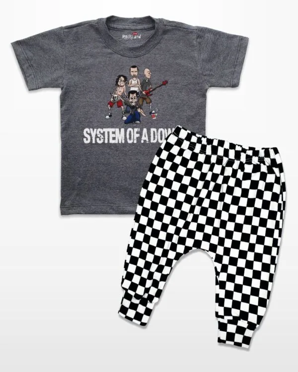 Conjunto Infantil de Rock Banda System of a Down - Imagem 2
