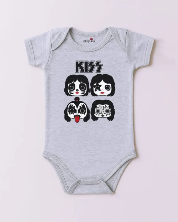 Body de Rock Bebê Banda Kiss Baby