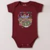 Body de Rock Bebê Metallica Cute