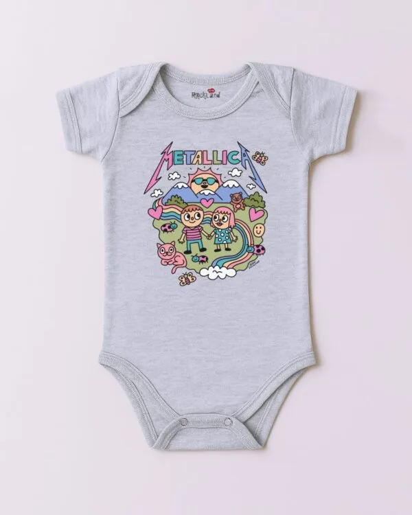 Body de Rock Bebê Metallica Cute - Imagem 3
