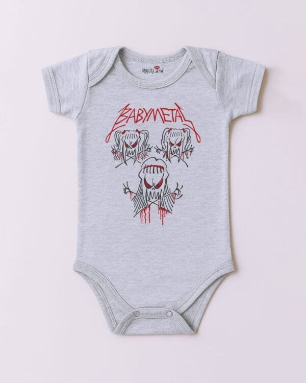 Body de Bebê Rock Banda Baby Metal Cartoon - Imagem 2