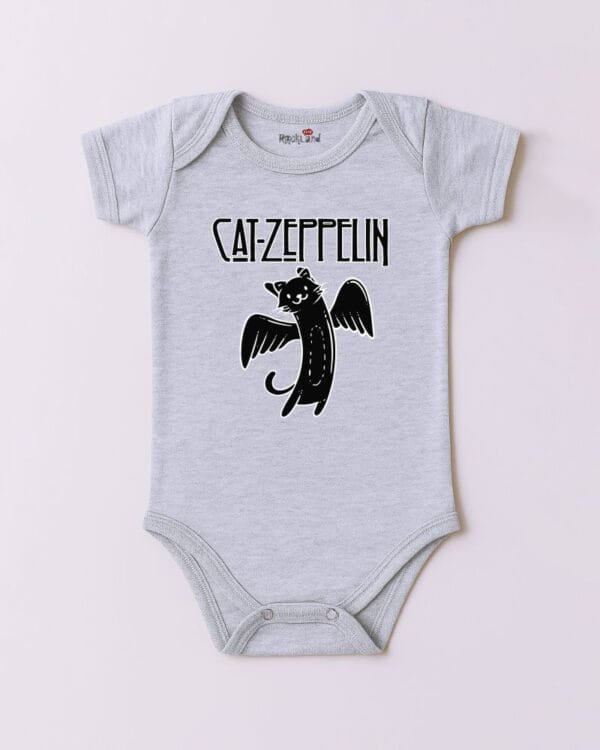 Body de Rock Bebê Banda Cat Zeppelin - Imagem 3