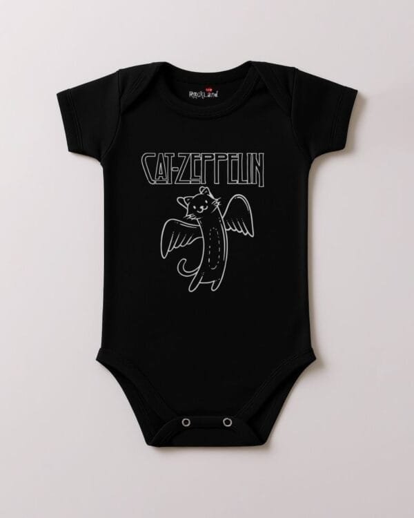 Body de Rock Bebê Banda Cat Zeppelin - Imagem 4