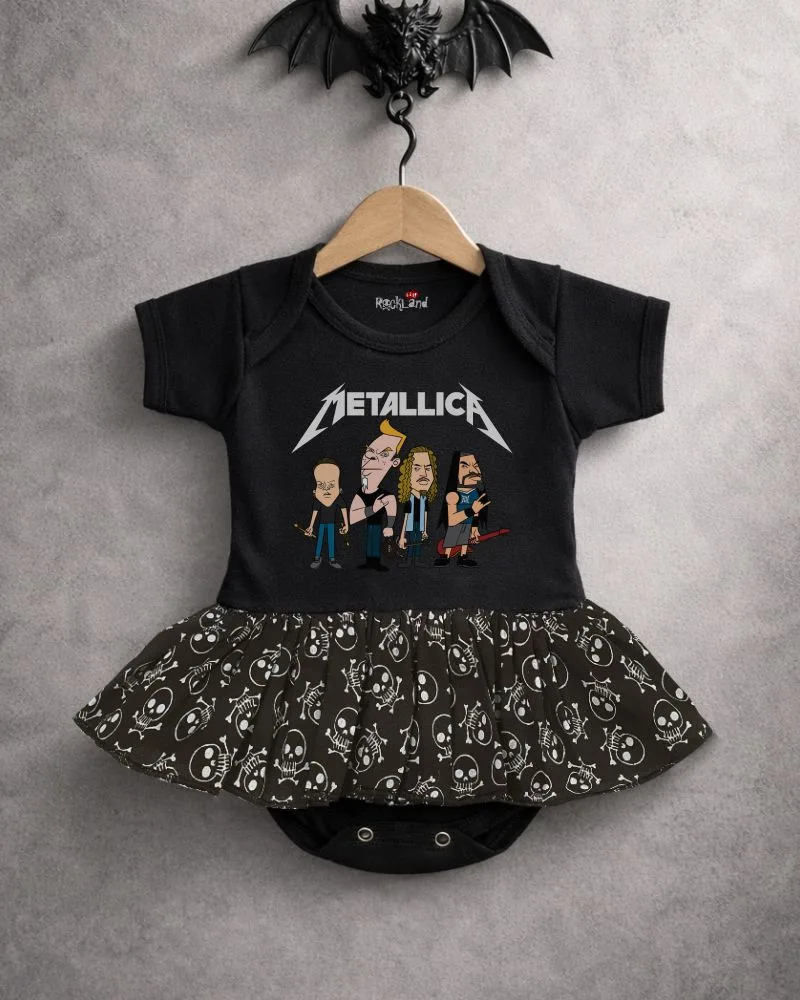 Body Saia Bebê Rock Banda Metallica