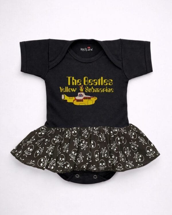 Body Saia Bebê Rock The Beatles Yellow Submarine