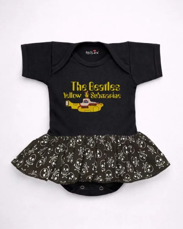 Body Saia Bebê Rock The Beatles Yellow Submarine