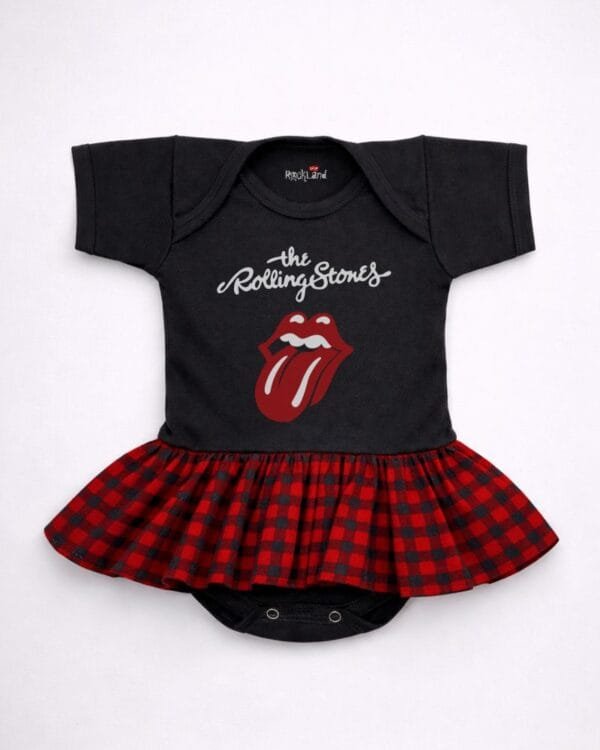 Body Saia Bebê Rock Banda The Rolling Stones