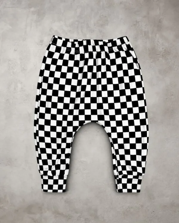 Calça de Bebê Saruel Estilosa Quadriculada