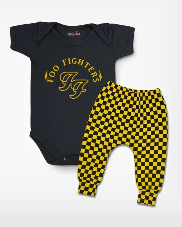 Conjunto de Bebê Rock Banda Foo Fighters