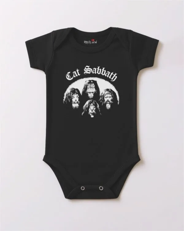 Body de Rock Bebê Banda Cat Sabbath
