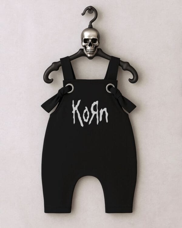 Jardineira Moletom Bebê Rock Korn