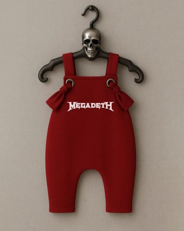 Jardineira Moletom Bebê Rock Megadeth - Imagem 2