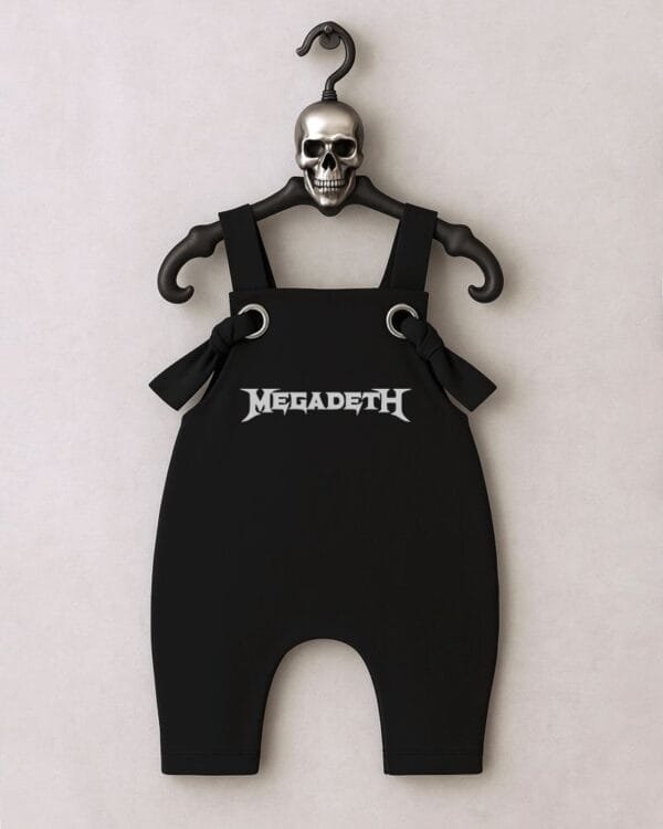 Jardineira Moletom Bebê Rock Megadeth - Imagem 3