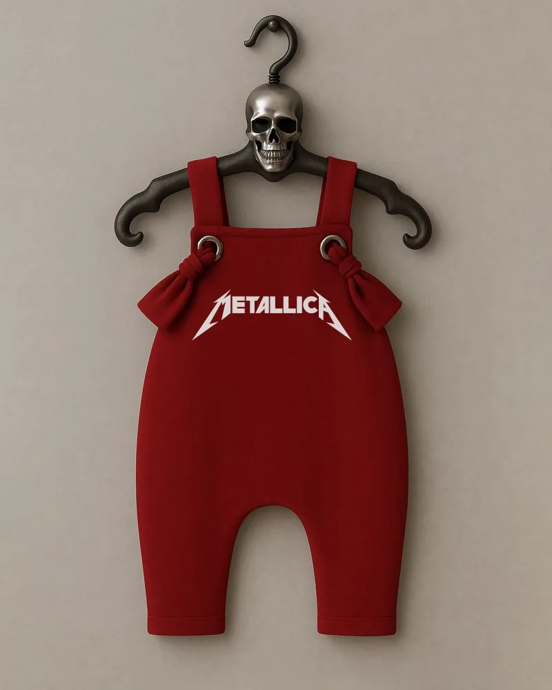 Jardineira Moletom Bebê Rock Metallica - Imagem 3